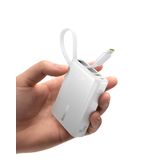 Power Bank Baseus Picogo 10000mah 45w De 3 Saídas Com Cabo Usb-c