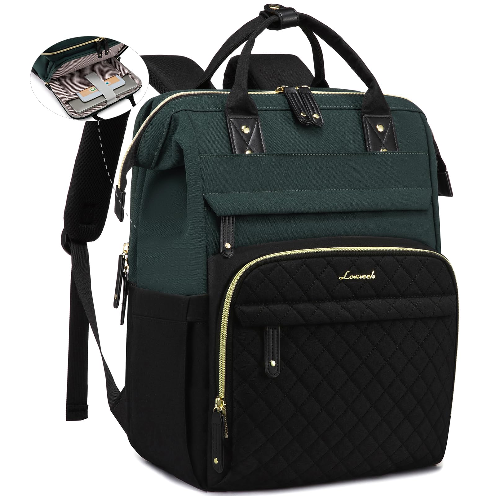 Mochila Para Laptop Lovevook Impermeável 15,6" Para Mulheres