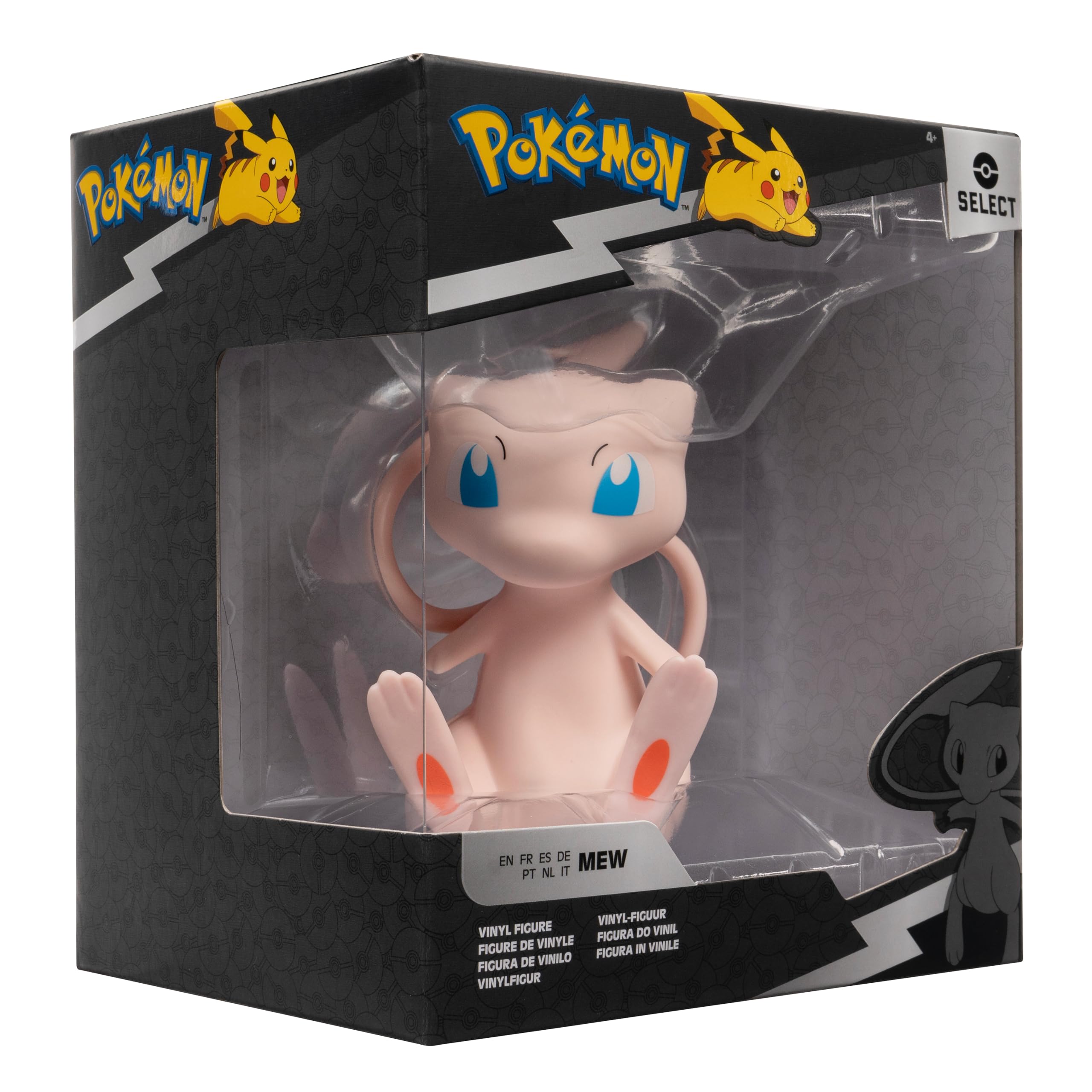 Boneco De Vinil Pokémon Mew Select De 10 Cm Oficialmente Licenciado