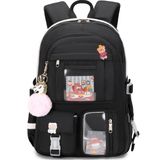 Mochila Para Laptop Lxygd, Mochila Escolar De 16 Polegadas, Viagem Universitária, Preta