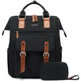 Mochila Para Laptop Lovevook Para Mulheres, Viagens De Trabalho, 17 Polegadas, Preta