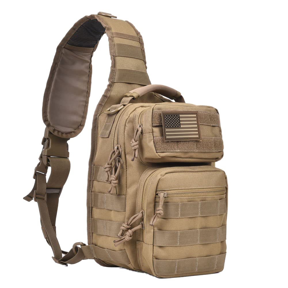 Bolsa Tática Reebow Gear Military Single Shoulder Bronzeada