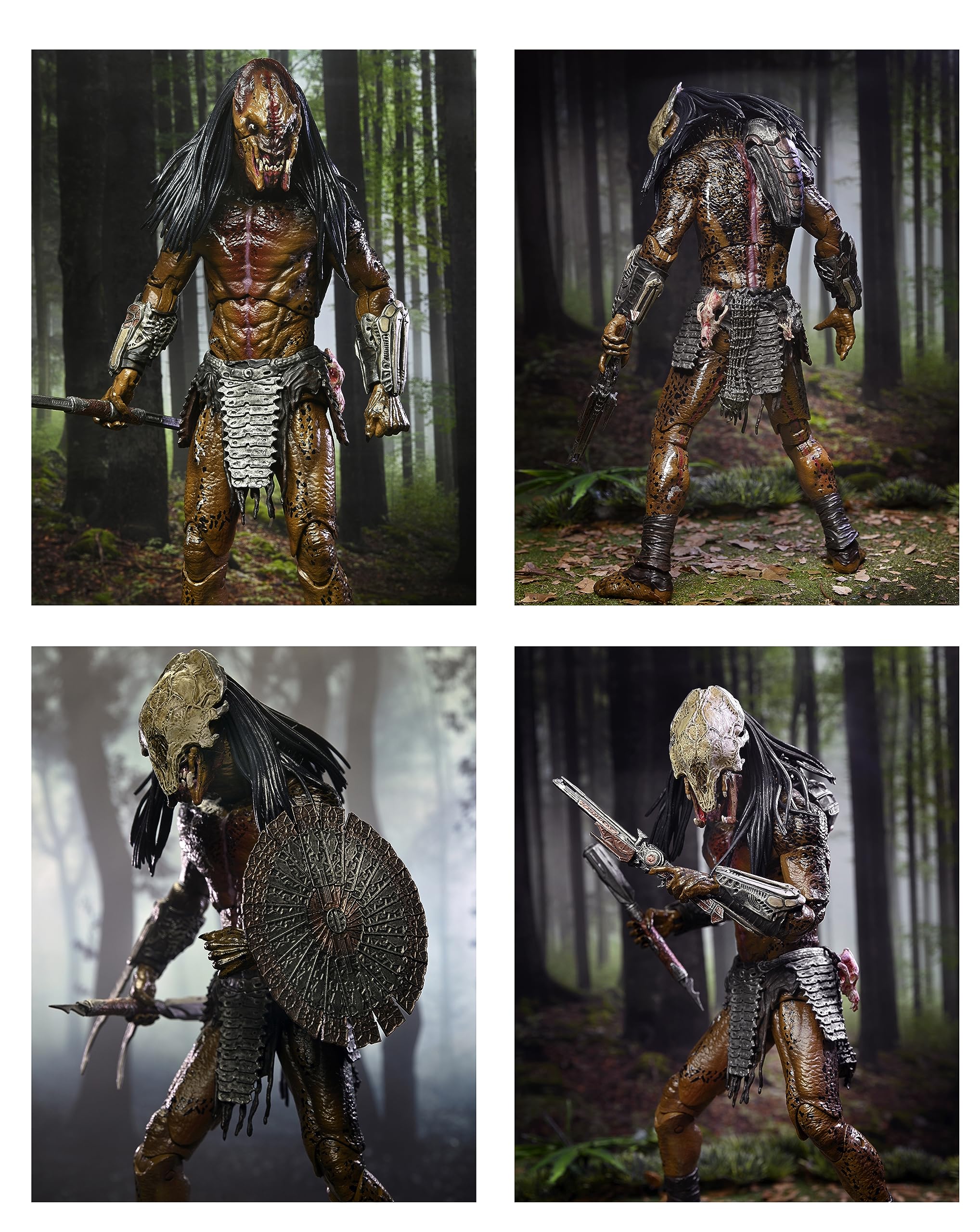 Boneco De Ação Neca Prey Ultimate Feral Predator De 7 Polegadas