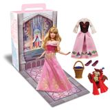 Boneca Princess Story Disney Store Aurora Com Livro Para Colorir