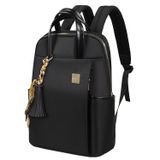 Mochila Para Laptop Kamlui Para Mulheres De 15,6 Polegadas, Fina, Preta, Nylon