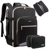 Mochila De Viagem Para Laptop Lovevook 50l Impermeável 46 Cm Preta