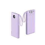 Carregador Portátil Power Bank Vrurc 10000mah Com Cabos - Lavanda