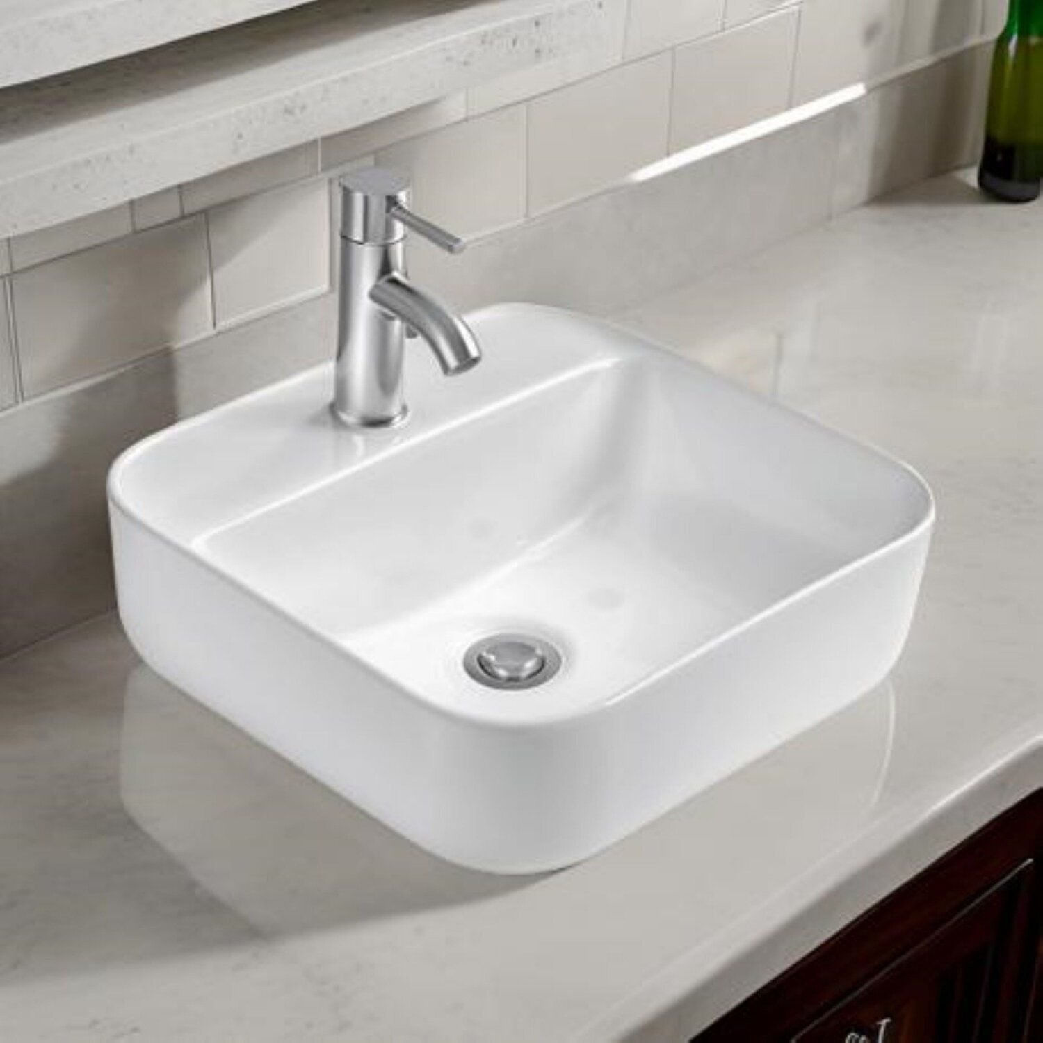 Cuba De Apoio Com Mesa Adamas Adm-8120 Branco