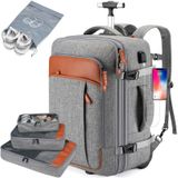 Mochila Com Rodinhas Lumesner Travel Wheeled 17.3" Para Laptop 40l