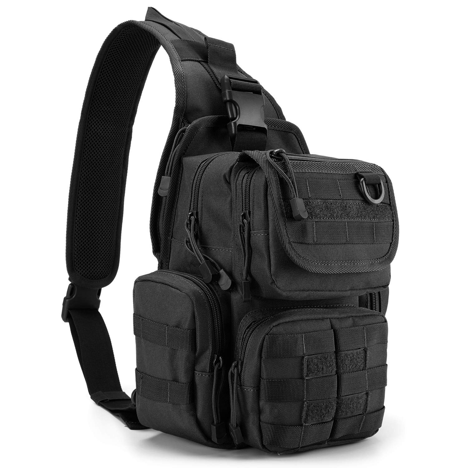 Sling Bag G4free Tactical Edc Pack Com Alça Ajustável Preta