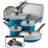Conjunto De Utensílios De Cozinha Farberware, Lavável Para Máquina De Lavar Louça, Antiaderente, 15 Peças