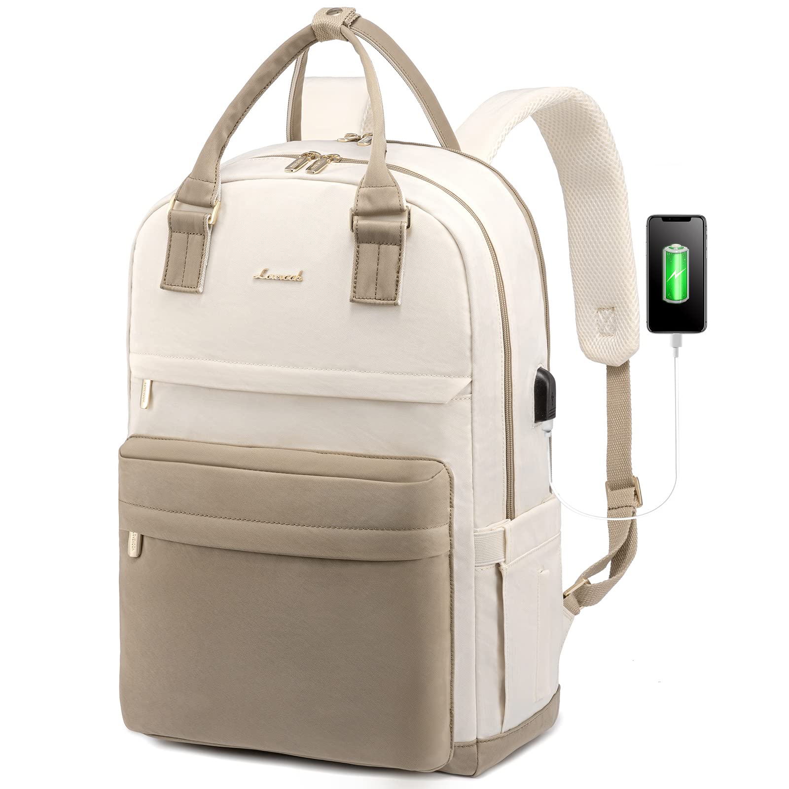 Mochila Para Laptop Lovevook Para Mulheres De 17,3" Com Porta Usb À Prova D'água