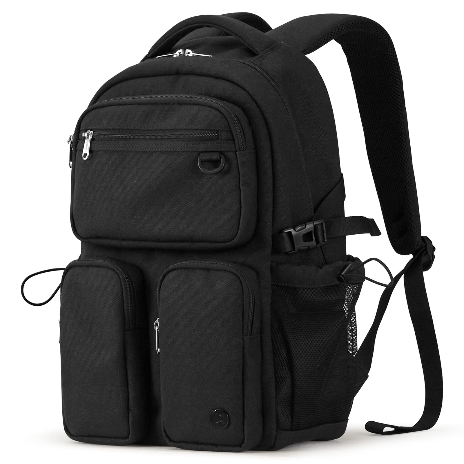 Mochila Mixi Travel Laptop 15,6" Resistente À Água Preta