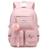 Mochila Abshoo Big Student Laptop Para Universitárias Rosa