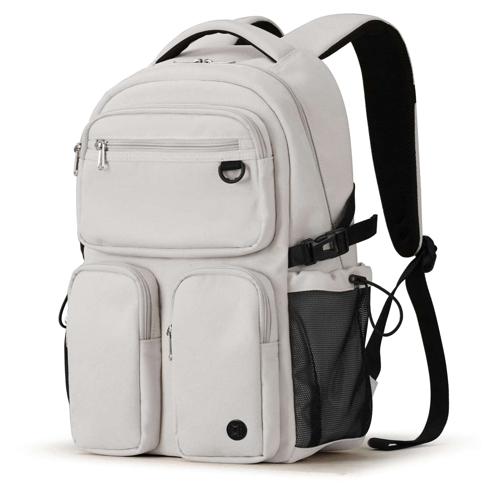 Mochila Mixi Travel Laptop 15,6" Resistente À Água Bege