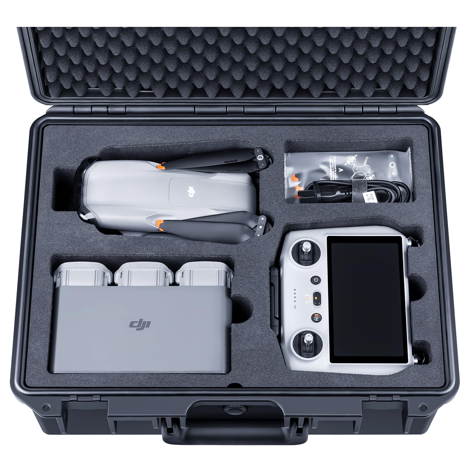 Capa Rígida Impermeável Lykus Titan Ma310 Para Dji Air 3 Preta