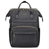 Mochila Para Laptop Lovevook Para Mulheres De 15,6" Impermeável Cinza Escuro