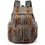 Mochila Gearonic Vintage Canvas Para Homens E Mulheres Cinza 15 Polegadas