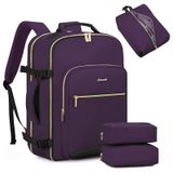 Mochila De Viagem Lovevook 40l Para Mulheres E Homens, Laptop De 17", Roxa