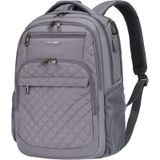 Mochila De Viagem Para Laptop Kroser, Repelente De Água De 17 Polegadas, Cinza Escuro