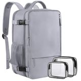 Mochila De Viagem Sinaliy 40l Impermeável Para Mulheres E Homens, Laptop De 17"