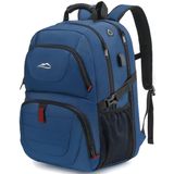 Mochila De Viagem Proetrade Extra Large 50l Com Porta Usb Azul
