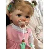 Boneca Reborn Kokomandy Lifelike Girl, Corpo Inteiro, 55 Cm