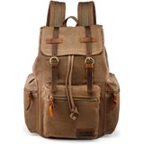 Mochila Gearonic Vintage Canvas Para Homens E Mulheres Marrom