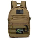 Mochila Tática Infantil Army Molle Bookbag Mochila Militar Para Meninos, Para Escola, Ao Ar Livre, Acampar (inclui 2 Adesivos E 1 Mosquetão), Marro