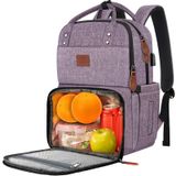 Mochila Para Laptop Matein Com Lancheira De 15,6" Resistente À Água