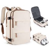 Mochila De Viagem Coofay Large Carry-on 45x35x20cm Bege/marrom