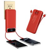 Carregador Portátil Power Bank Makoval 12000mah Pd 20w Vermelho
