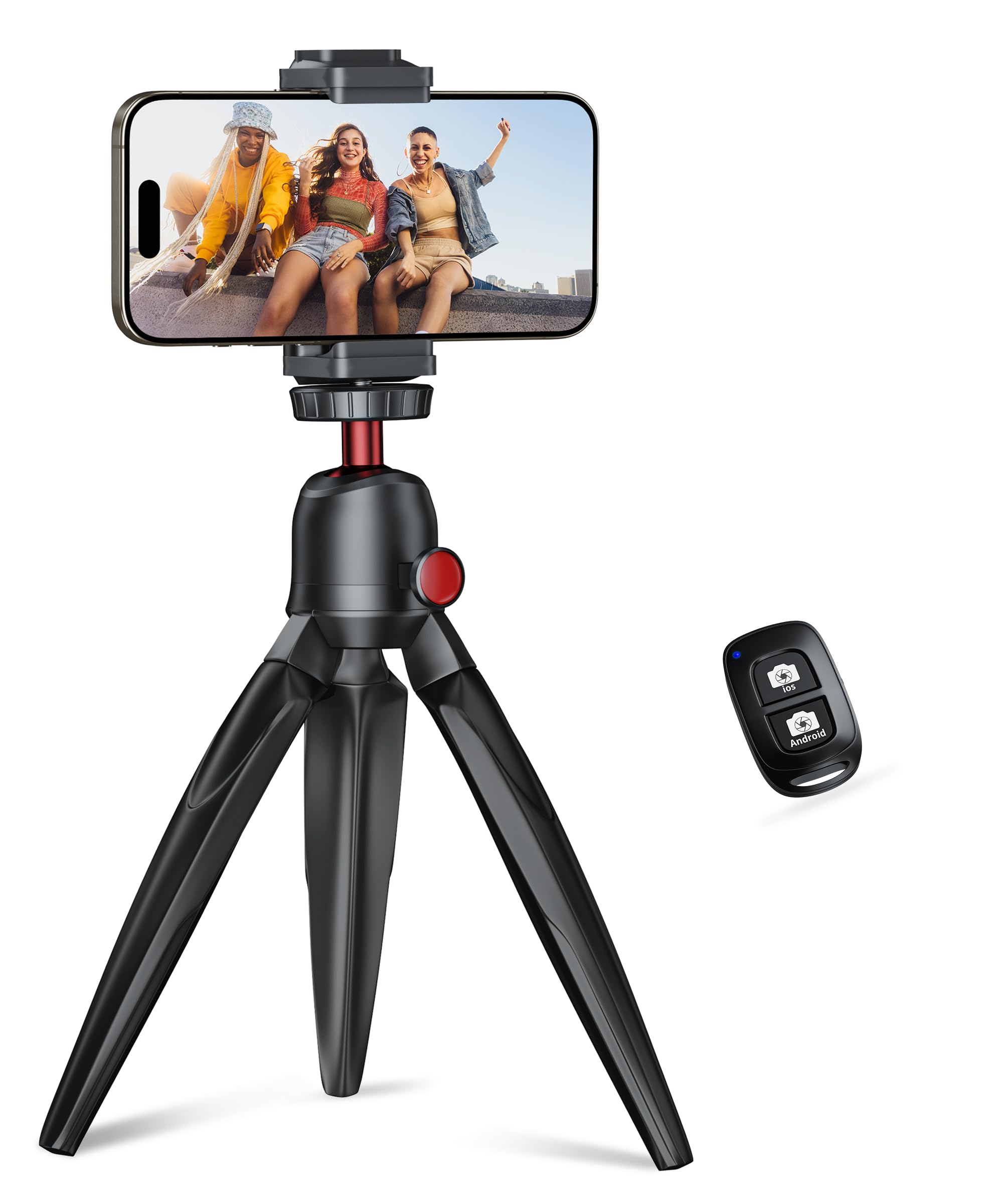 Tripé De Telefone Fullview Flexível Com Controle Remoto Sem Fio