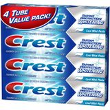 Creme Dental Crest Tartar Protection Whitening 240 Ml (pacote Com 4)