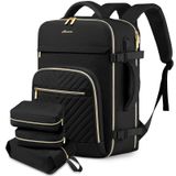 Mochila De Viagem Fiuaie 40l Impermeável Para Mulheres, Laptop De 17 Polegadas