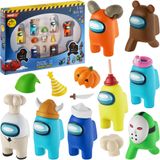 Among Us Crewmate Figures, 8 Itens Colecionáveis Com Mercadorias