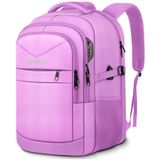 Mochila Para Laptop Grande Lapsouno De 17,3" Com Porta Usb Roxa Clara