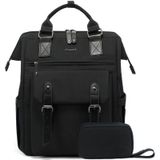 Mochila Para Laptop Lovevook Para Mulheres, Viagens De Trabalho, 17 Polegadas, Preta