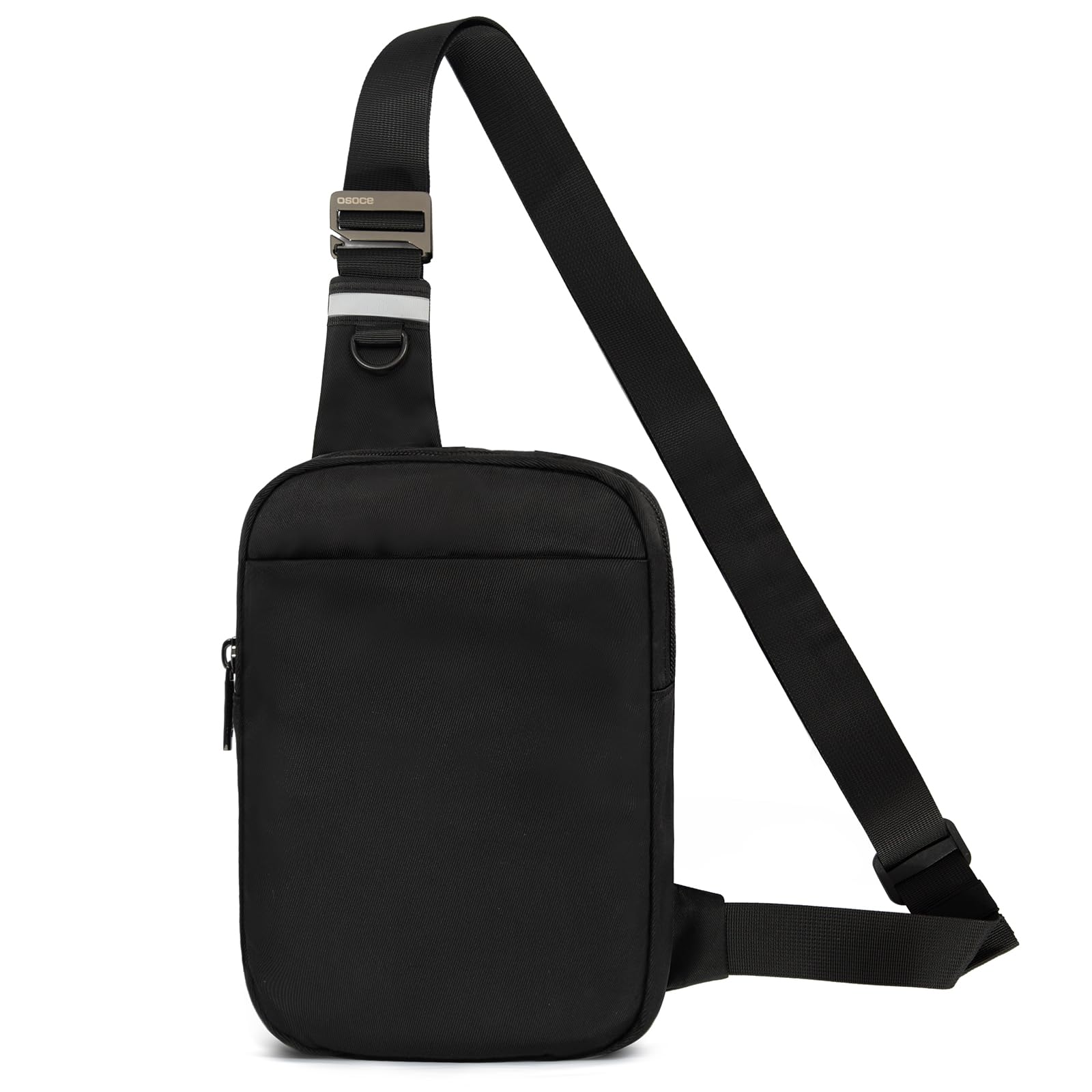 Sling Bag Osoce Small Para Homens E Mulheres, Anti-roubo, Preta
