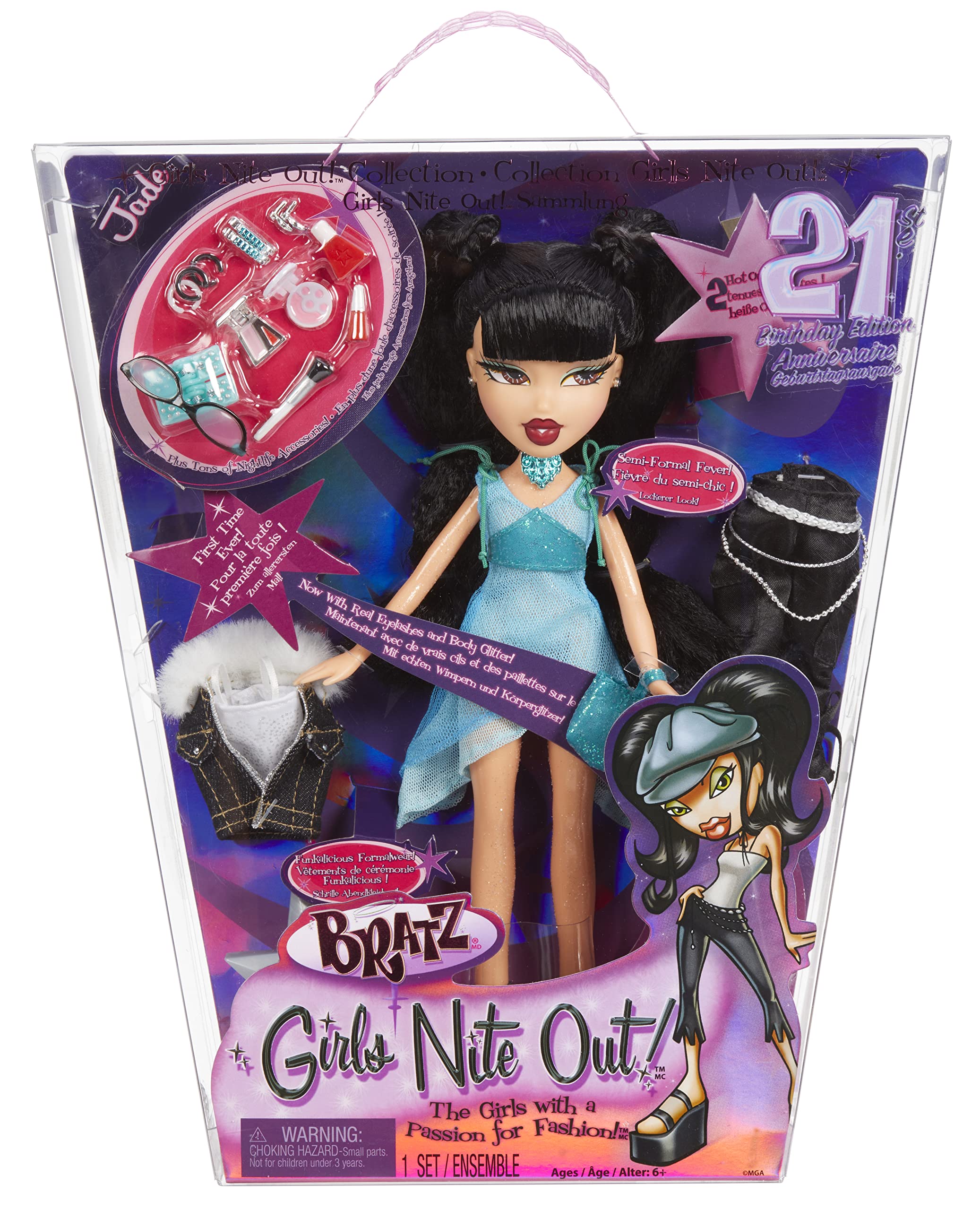 Boneca De Moda Bratz Girls Nite Out 21º Aniversário, Jade