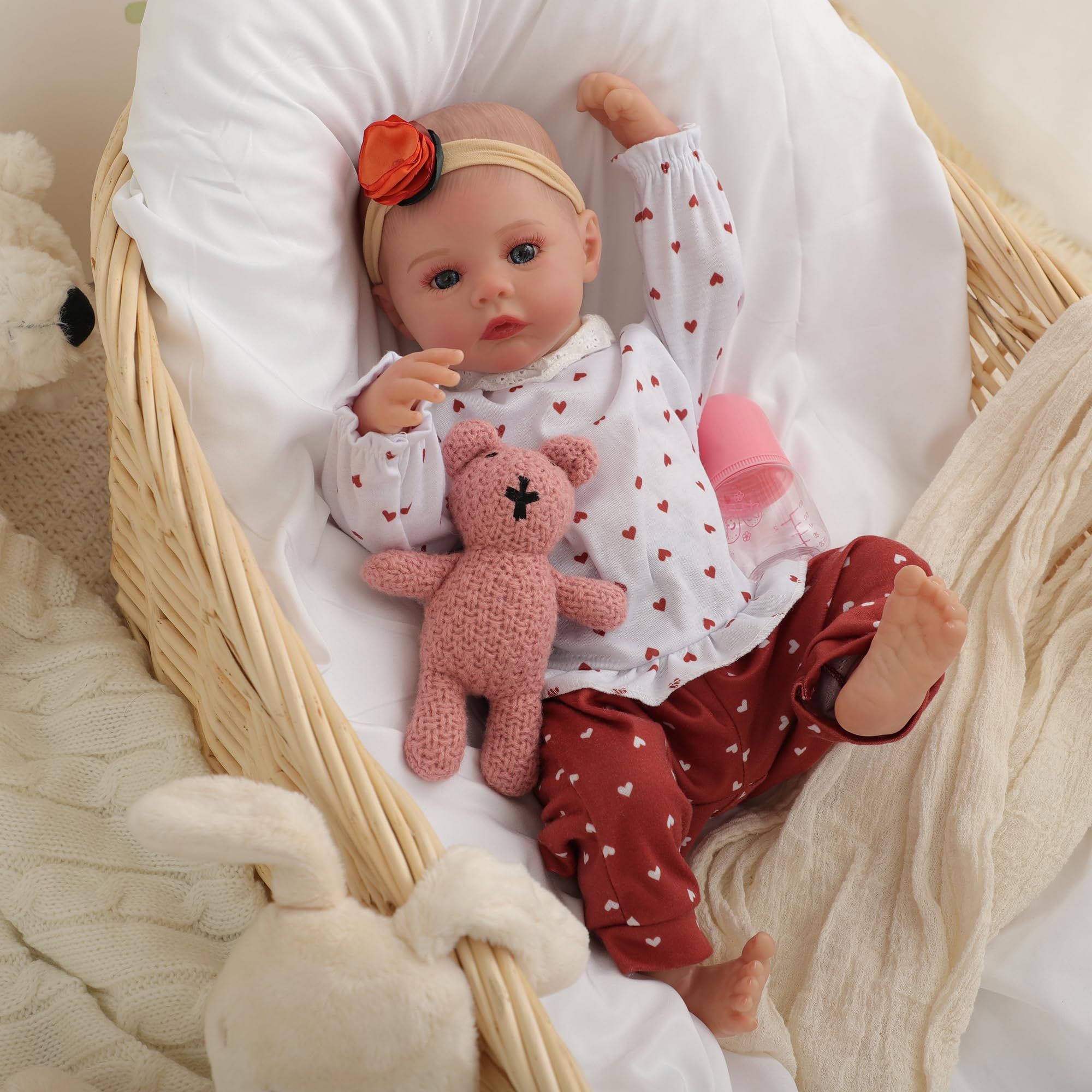 Reborn Baby Doll Caliugsi Real Life Like 18 In Girl Com Conjunto De Presente