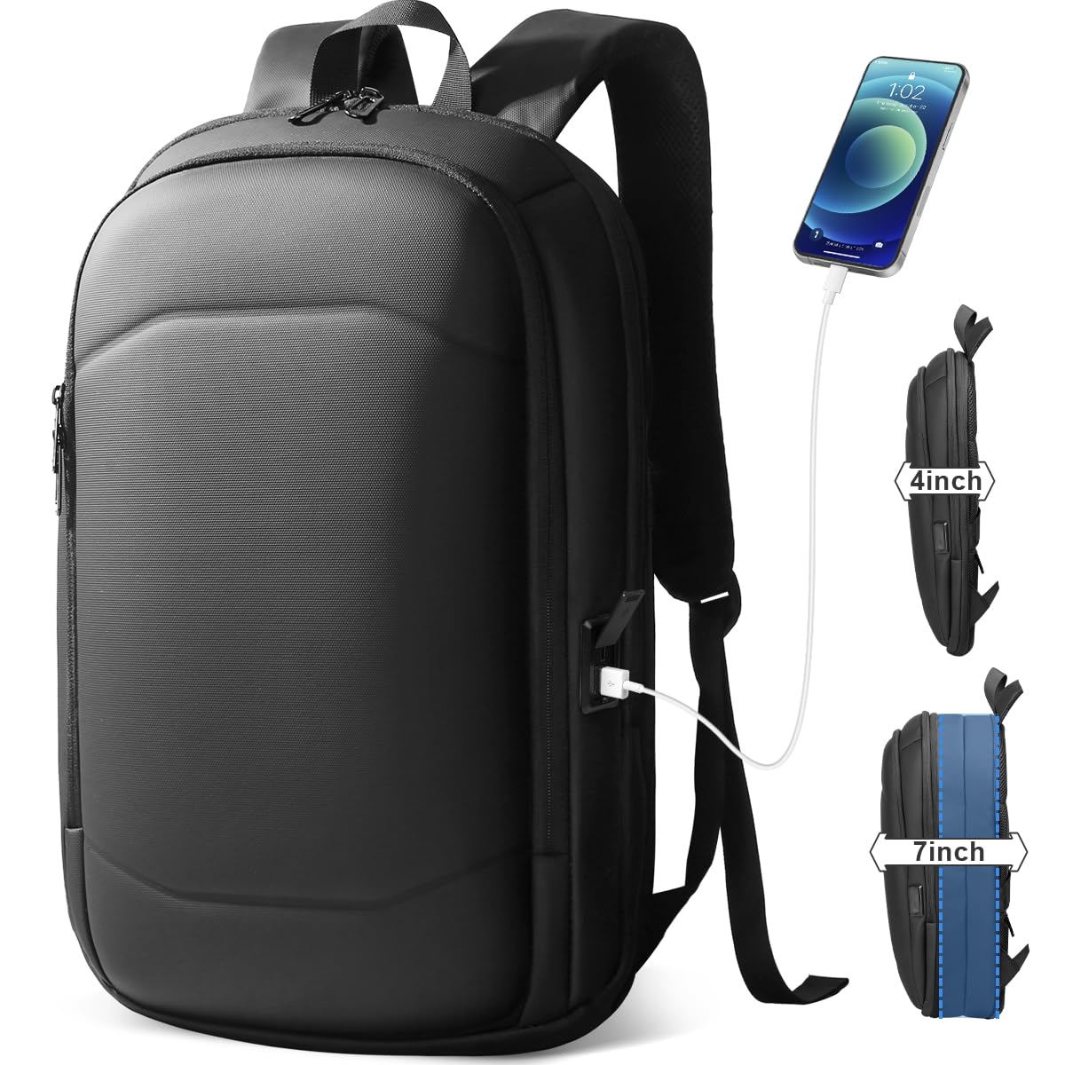 Mochila Para Laptop Hk Business Para Homens De 17 Polegadas À Prova D'água