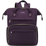 Mochila Lovevook Para Laptop Feminina De 17 Polegadas Com Carregamento Usb Roxo Escuro
