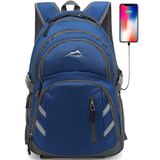 Mochila Proetrade, Bolsa De Livros Para Viagens Universitárias, Laptop, 15,6 Polegadas, Azul
