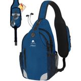 Bolsa Tiracolo Vpbage Para Homens E Mulheres Impermeável Preta