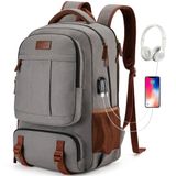 Mochila Tzowla Canvas Laptop 15,6" Com Porta De Carregamento Usb