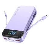 Carregador Portátil Power Bank Lengsum 32000mah Com Cabos Roxos