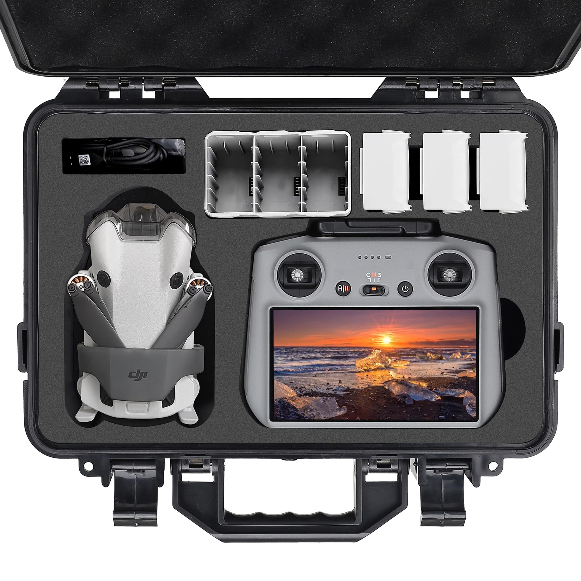 Capa Rígida Ponyrc Professional Mini 4 Para Dji Mini 4/3 Pro
