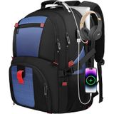 Mochila De Viagem Yamdeg Large 50l Com Laptop 17.3, Azul Escuro