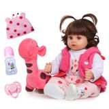 Cabelo Encaracolado Realista Reborn Baby Doll Caliugsi 19 Para Crianças
